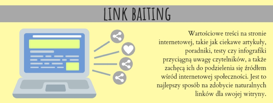 Link baiting to strategia zdobywania dla swojej strony internetowej naturalnych linków przychodzących